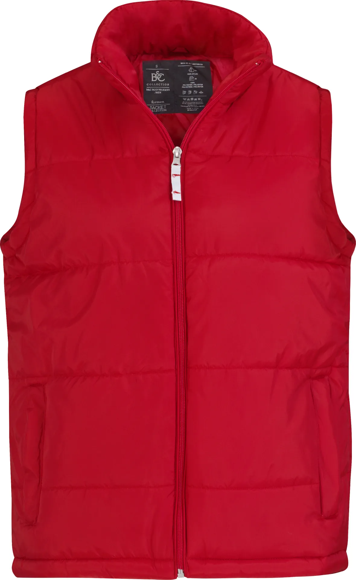 BC-JM930-Bodywarmer-men-red-front-2 B&C Bodywarmer Men