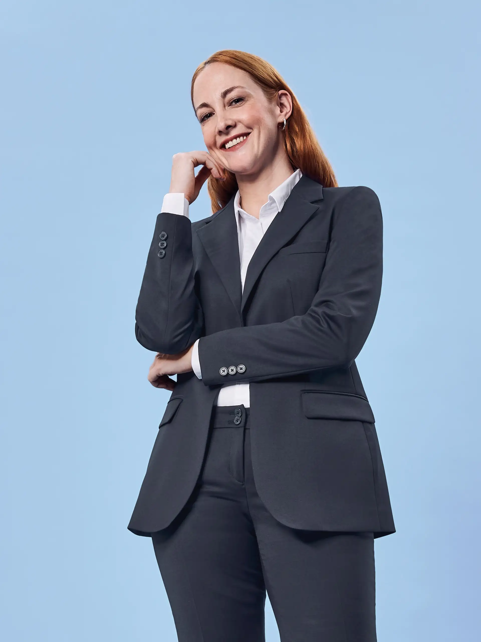 greiff-1432-damen-blazer-rf-basic_7000_anthrazit-model-1 GREIFF Damen Blazer BASIC Regular Fit