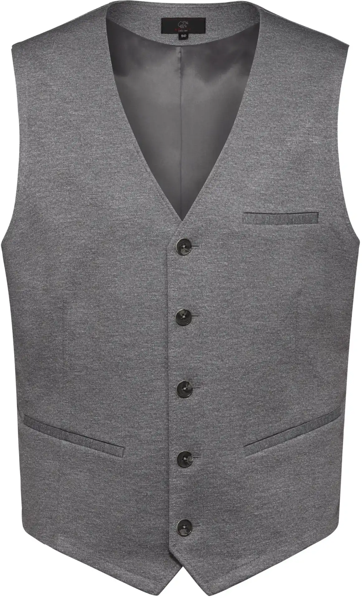 greiff-1631-herren-jerseyweste-rf_2155_hellgrau-meliert-front-2 GREIFF Herren Jerseyweste CASUAL Regular Fit