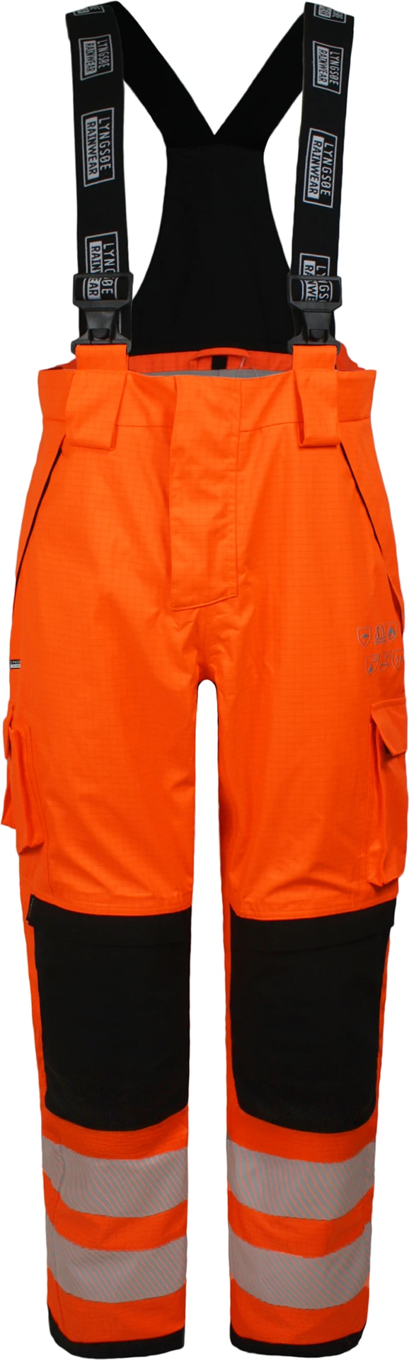 leuchtorange/schwarz