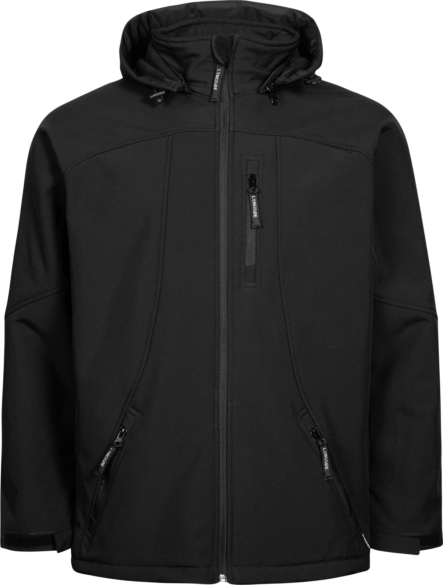 lyngsoe-fox200-softshell-jacke-schwarz-front-1 Lyngsøe FOX200 Softshell Jacke