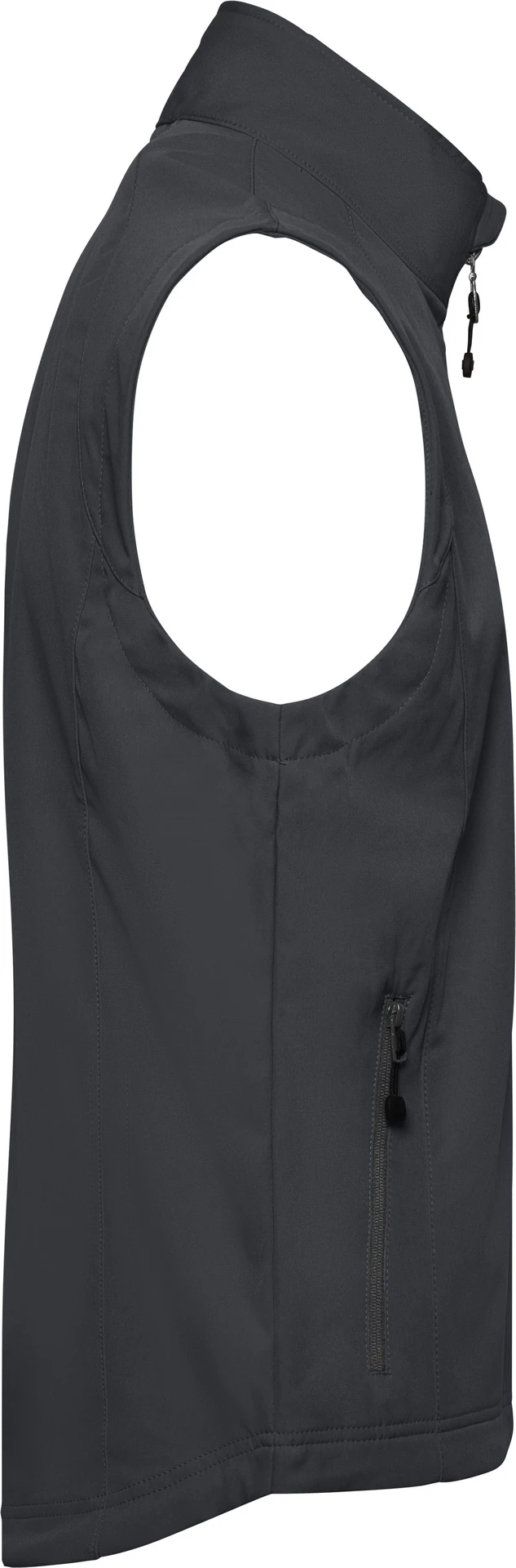 jn1022-mens-softshell-vest-black-right-6 James & Nicholson Men's Stretch Softshell Vest