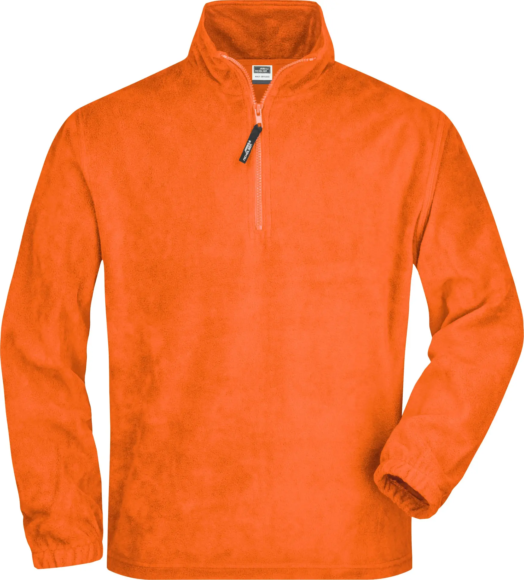 jn043-half-zip-fleece-orange-front-3 James & Nicholson Half-Zip Fleece