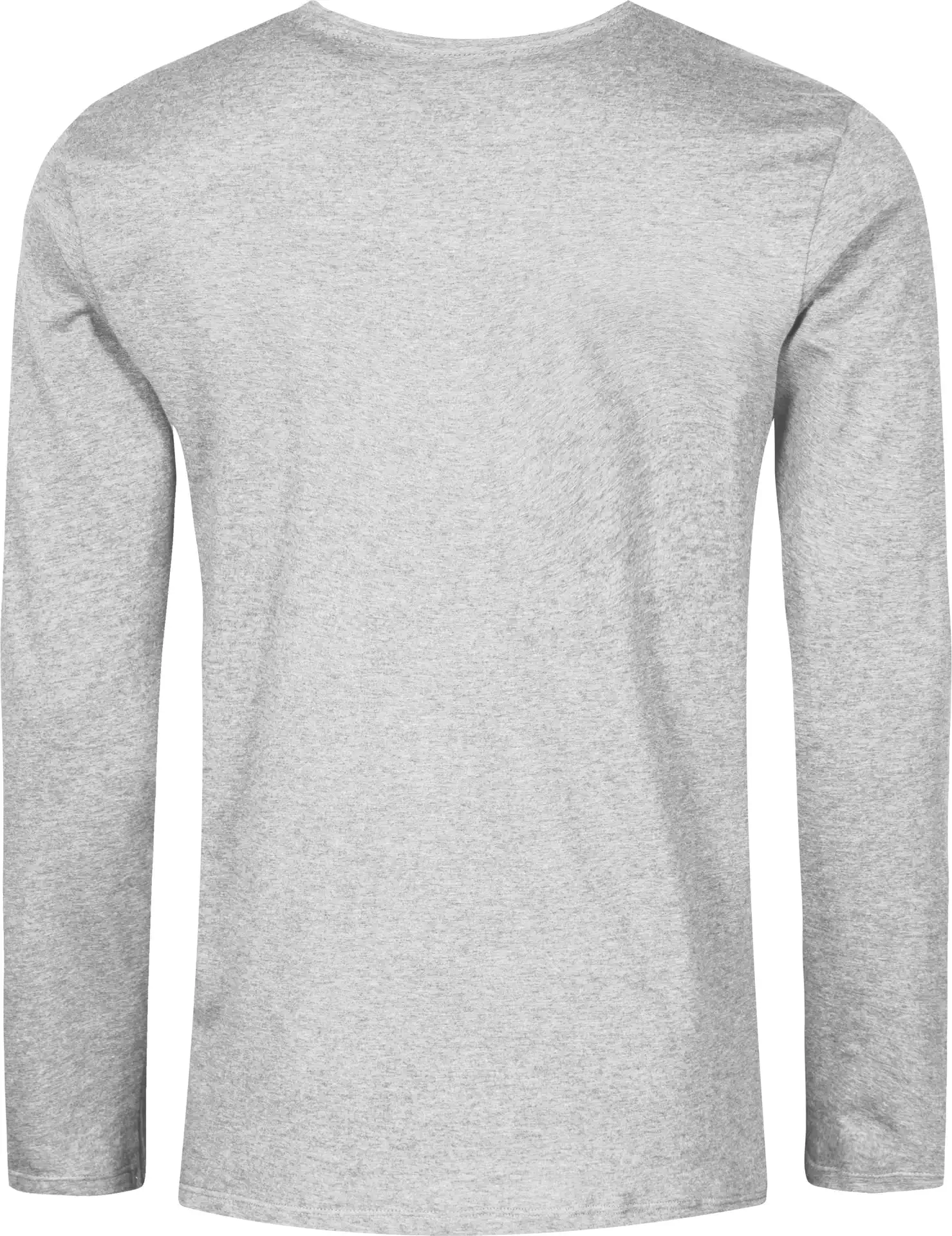 promodoro-1465-mens-roundneck-t-shirt-long-sleeve-heathergrey-back-6 Promodoro X.O Men´s Roundneck T-Shirt Long Sleeve
