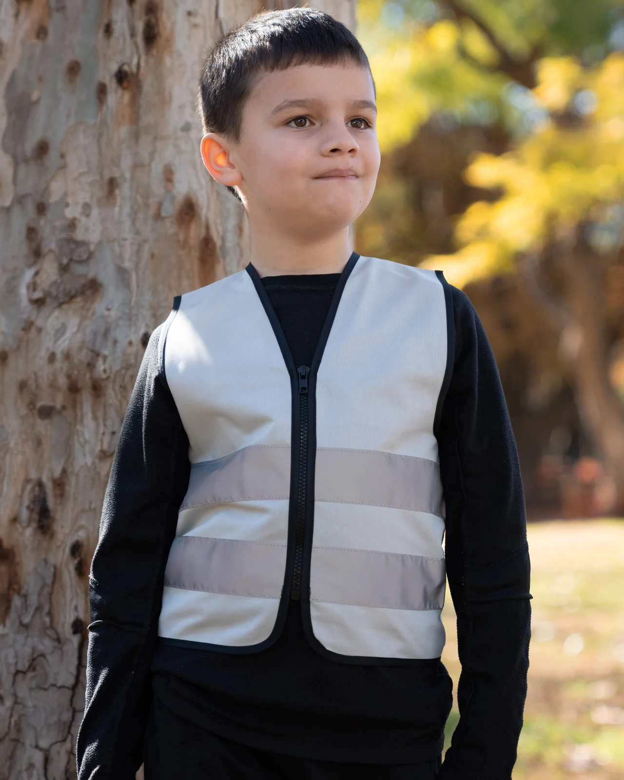 Korntex Kids´ Hi-Vis Safety Vest with Front Zipper Aalborg