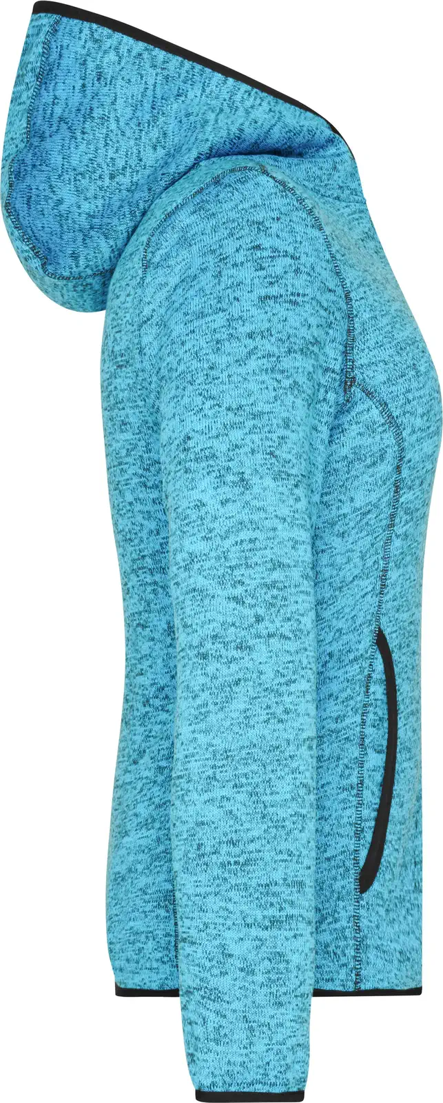 James & Nicholson Ladies Knitted Fleece Hoody