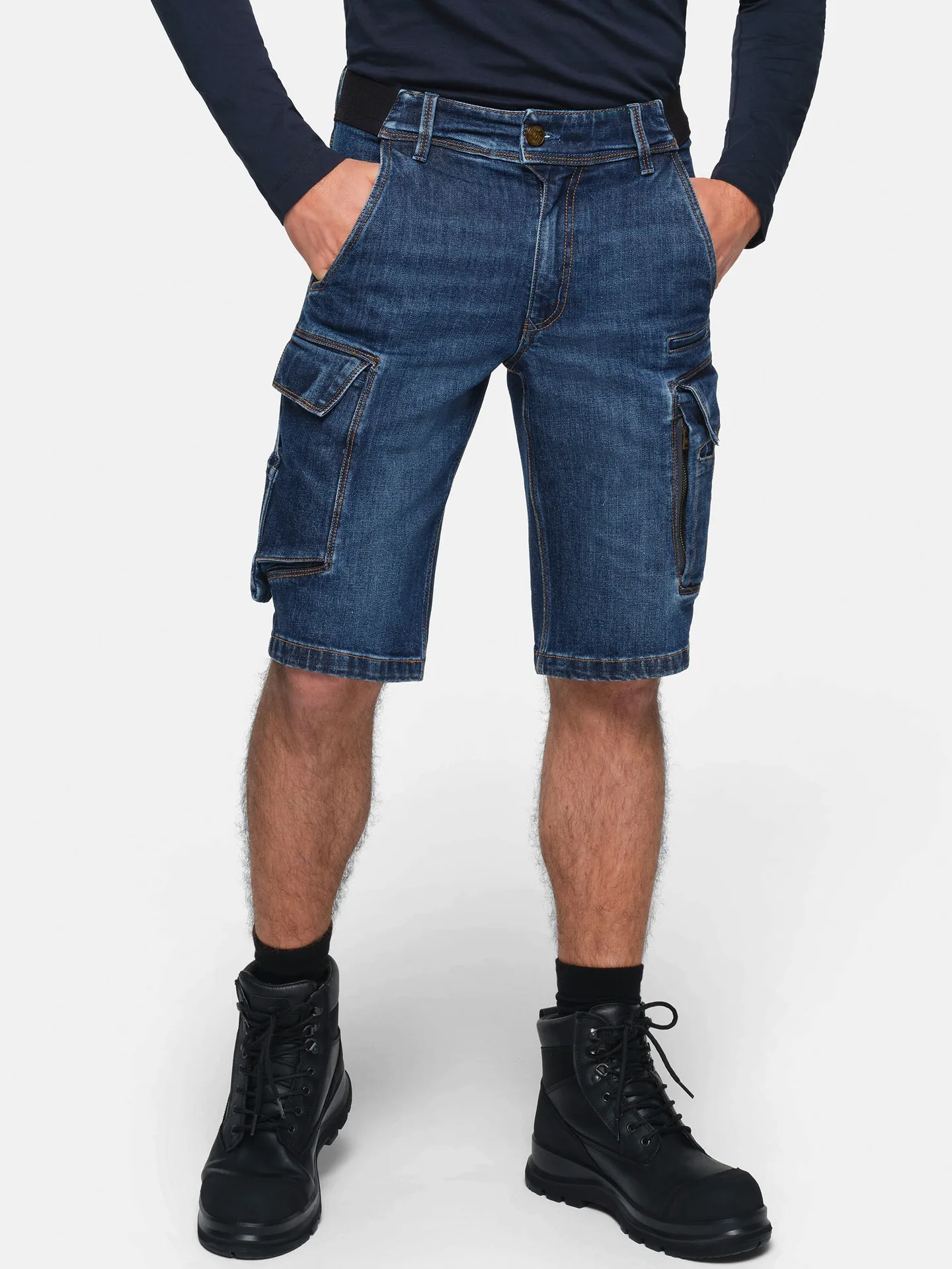 HAKRO Worker-Jeansshort 736 Dyneema® X-Stretch ECO