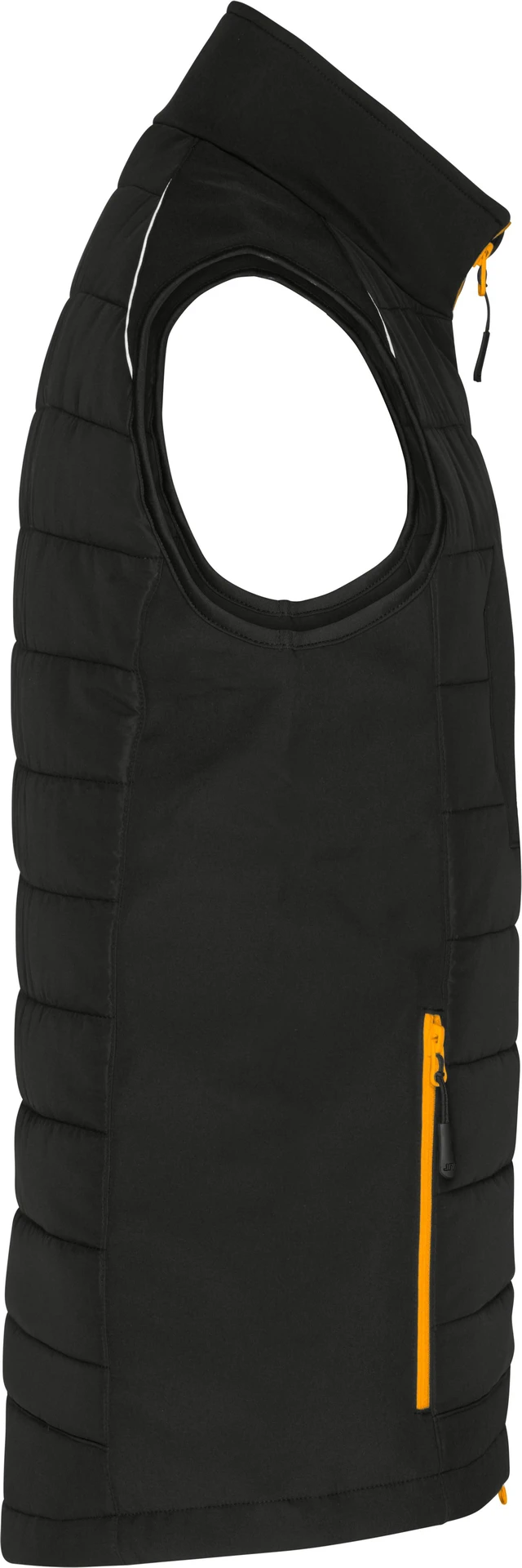 jn1822-mens-hybrid-vest-black-neonorange-right-6 James & Nicholson Men's Hybrid Vest 1822