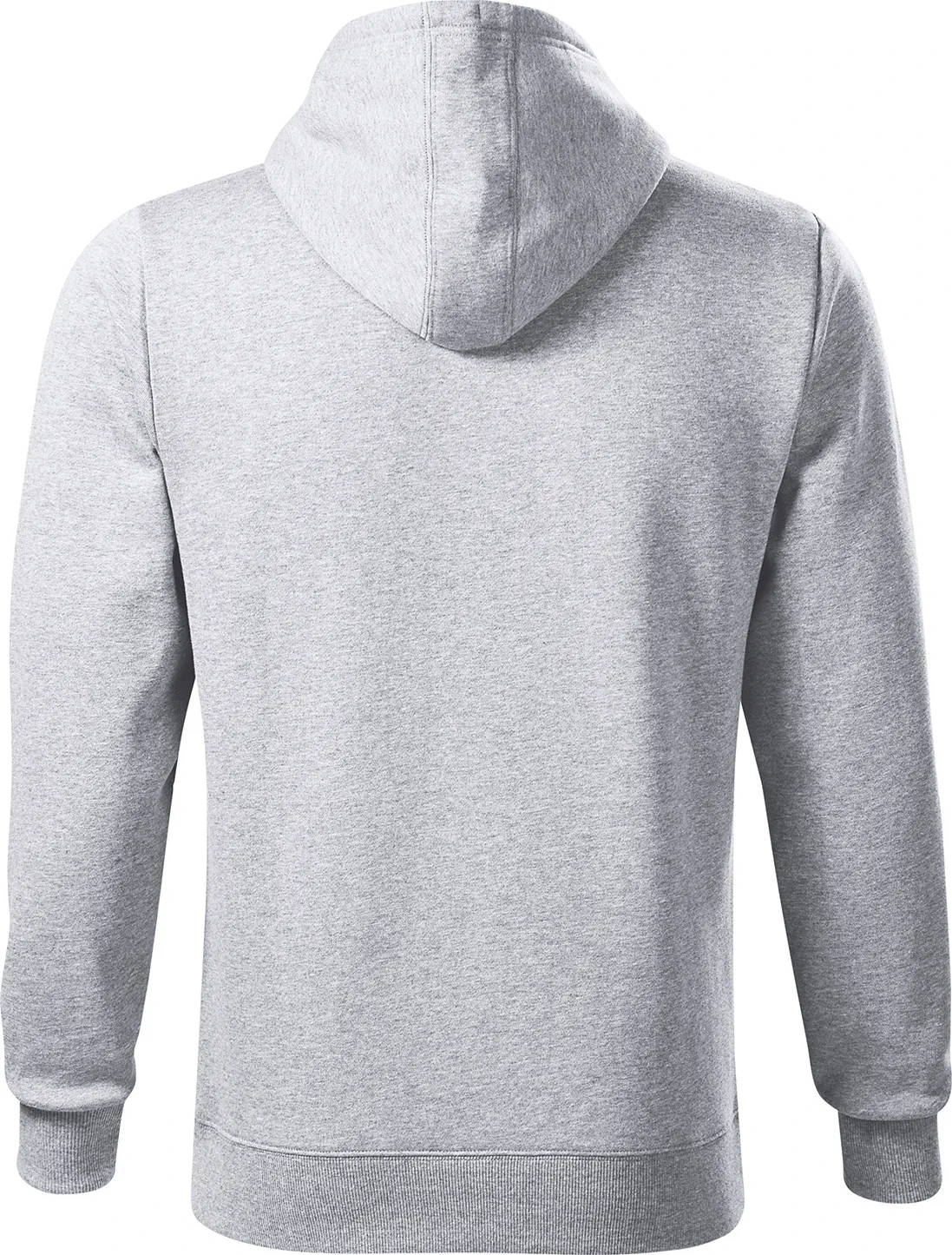malfini-413-cape-sweatshirt-herren-hellgrau-meliert-back-5 MALFINI Sweatshirt Cape 413