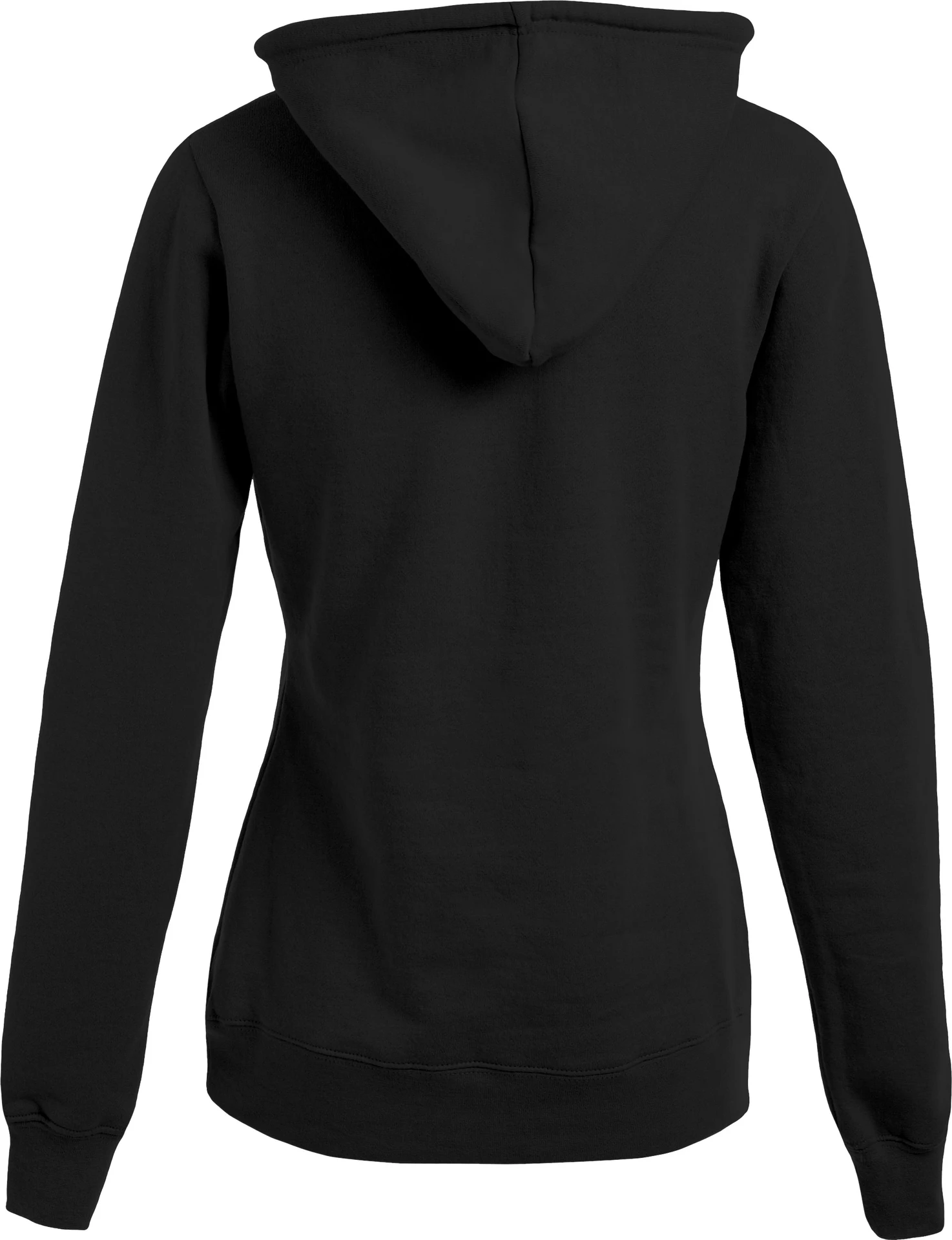 promodoro-2181-womens-hoody-black-back-6 Promodoro Women's Hoody 80/20