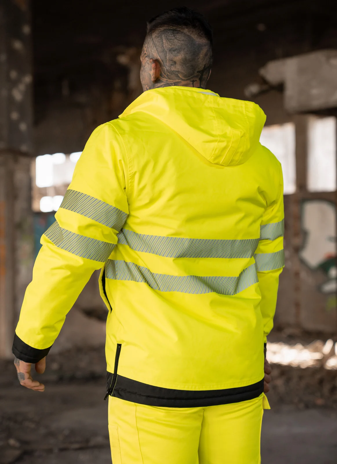 Korntex EOS Hi-Vis Workwear Parka With Printing Area