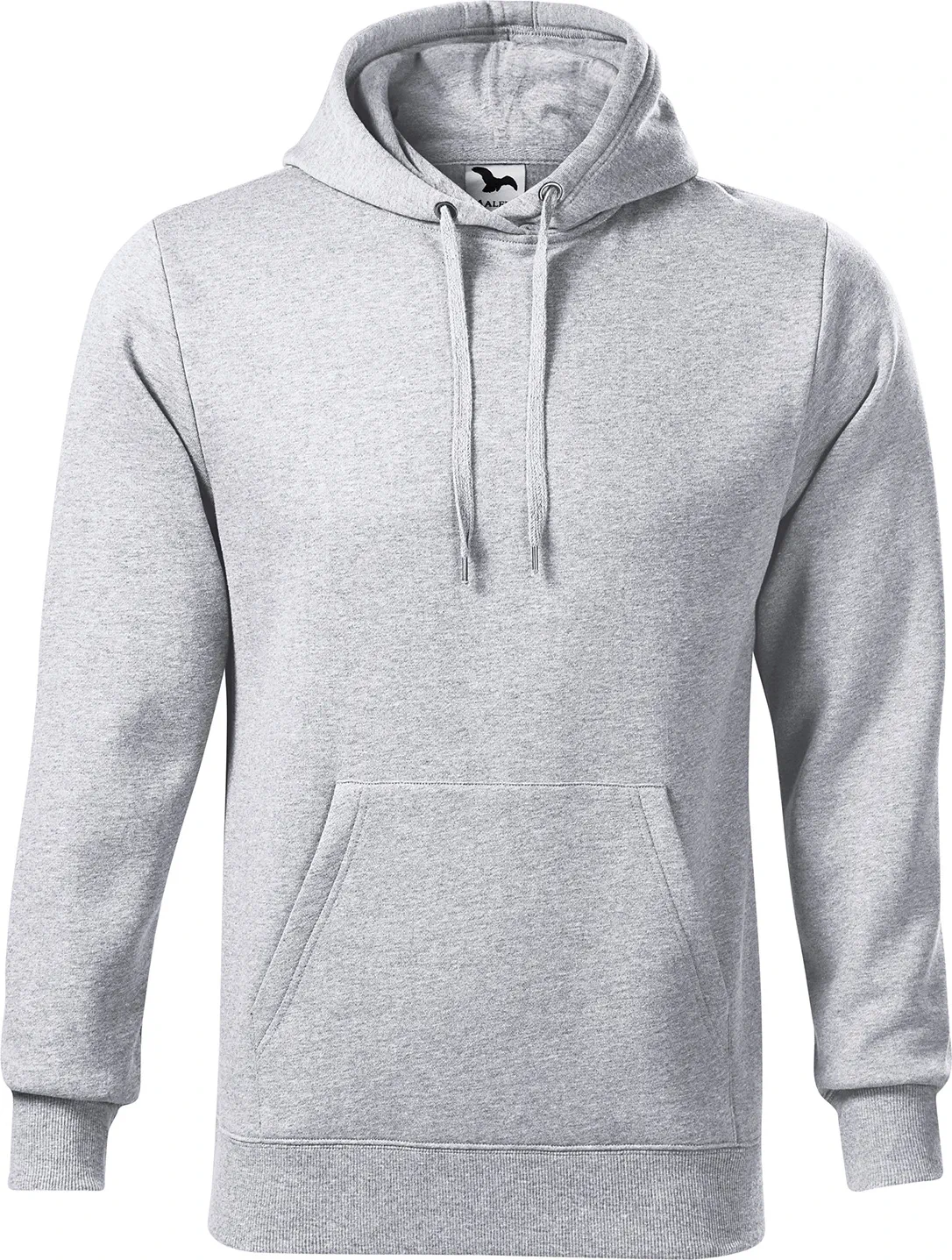 malfini-413-cape-sweatshirt-herren-hellgrau-meliert-front-2 MALFINI Sweatshirt Cape 413