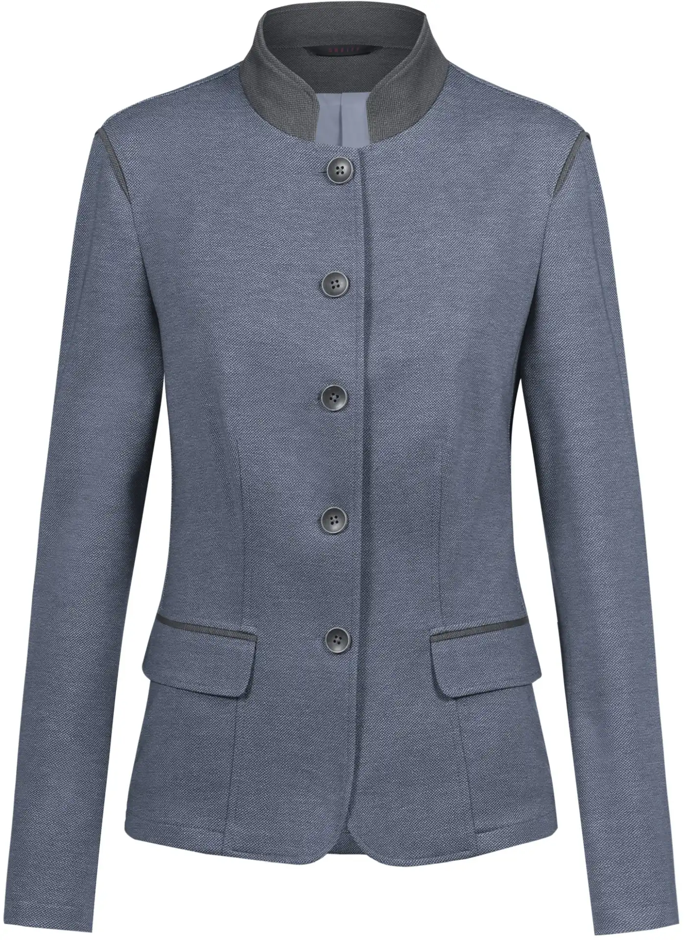 greiff-14000-damen-jerseyblazer-rf_2295_123_blau-grau-front-2 GREIFF Damen Jerseyblazer LANDHAUS Regular Fit