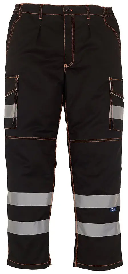 YOKO High Visibility Cargo Trousers with Knee Pad Pockets
