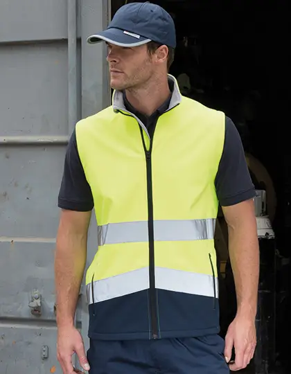 Result Printable Safety Softshell Gilet