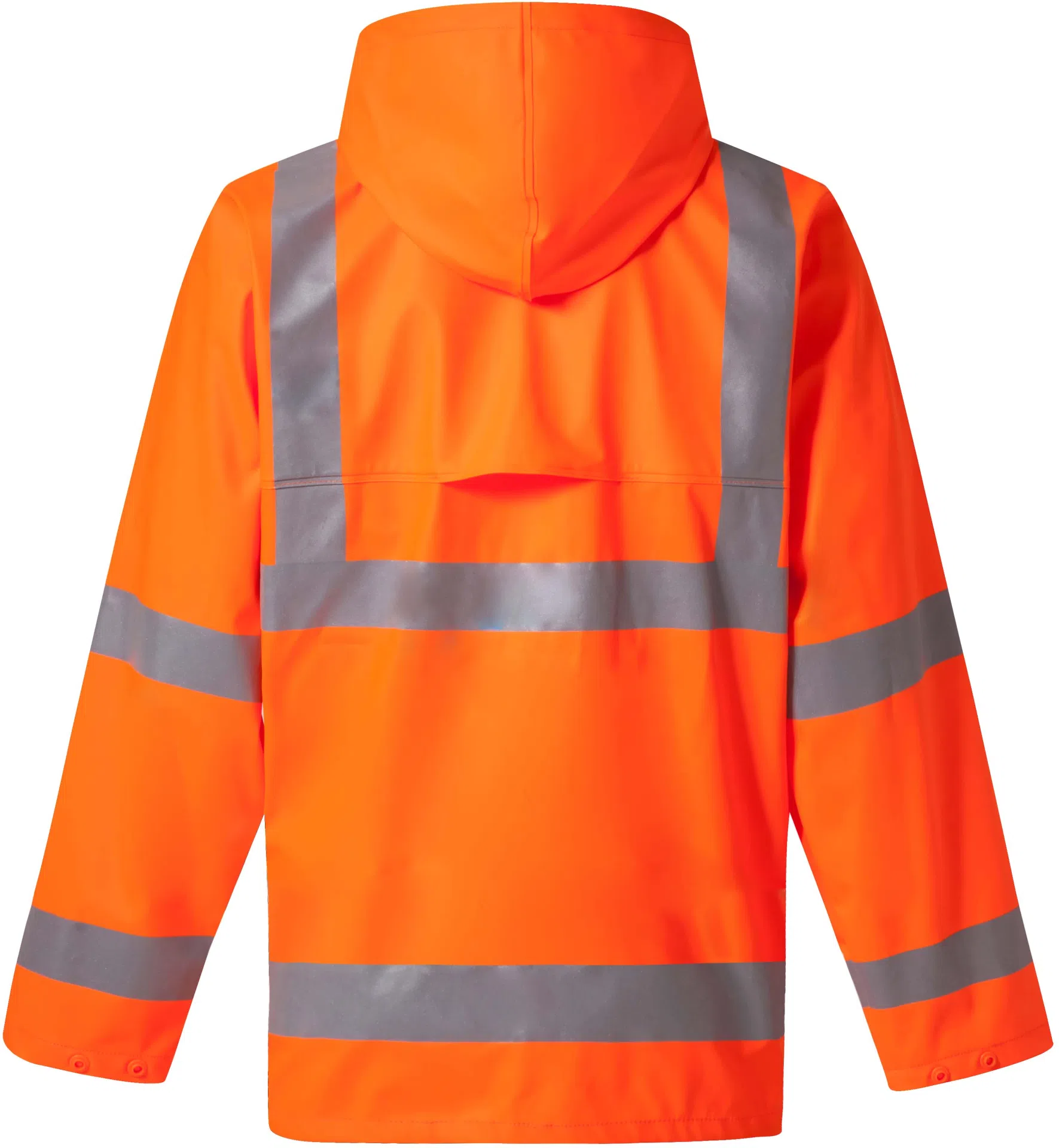 yoko-hvs450-hi-vis-soft-flex-breathable-rain-jacket-hi-vis-orange-back-2 YOKO Hi-Vis Soft Flex Breathable Rain Jacket
