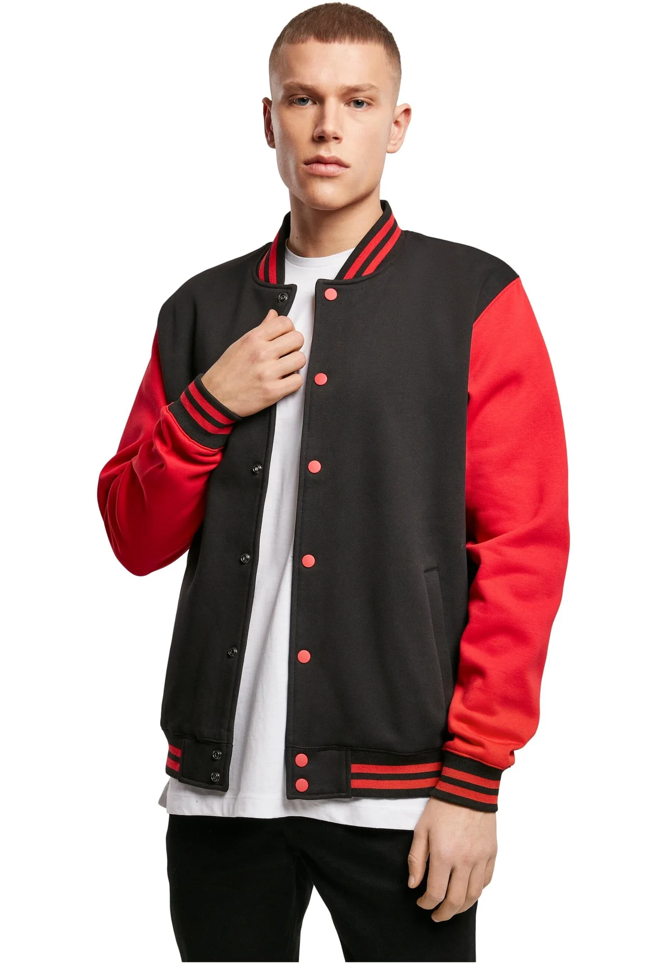 Build Your Brand Sweat College Jacket
