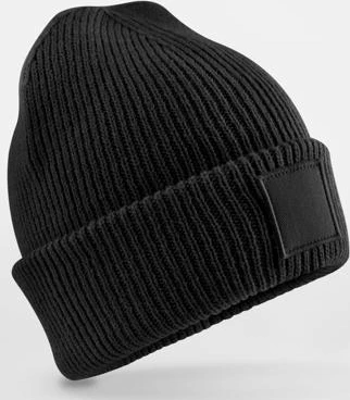 Beechfield Kids Deep Cuffed Tonal Patch Beanie