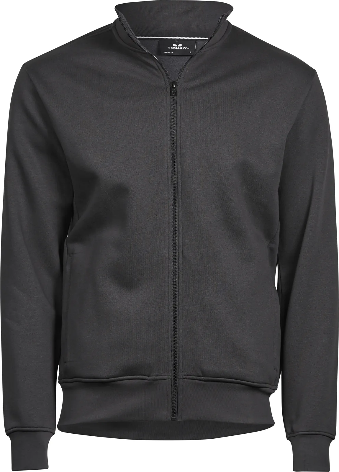 tee-jays-5440-full-zip-sweat-cardigan-darkgrey-front-2 Tee Jays Full Zip Sweat Cardigan