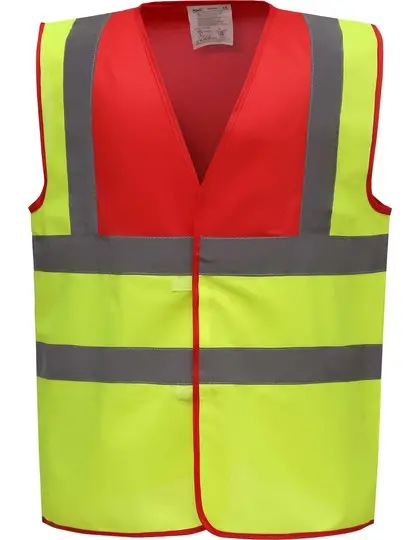 red yoke/hi-vis yellow
