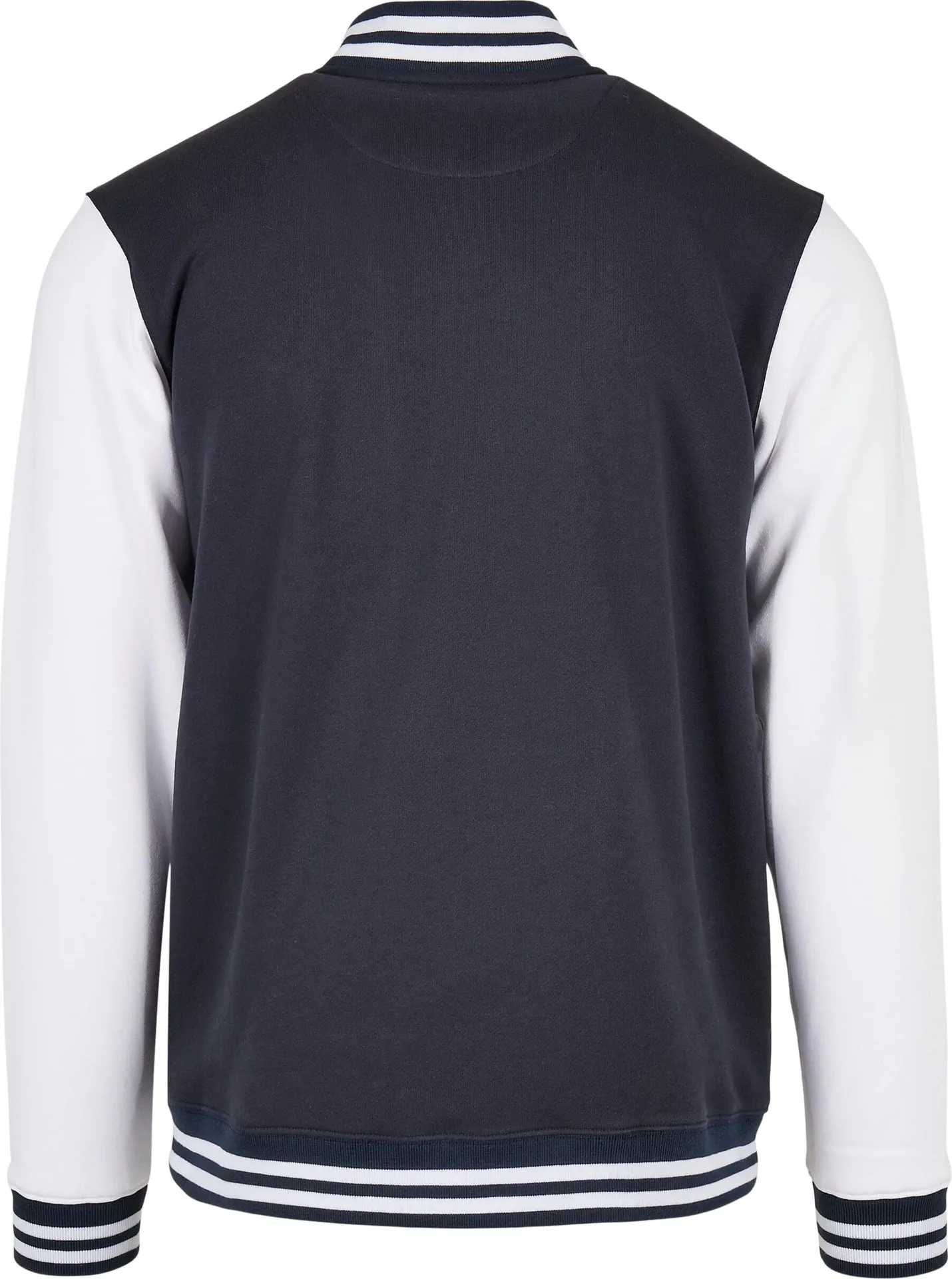 BYB-BB004-basic-college-jacket-navy-white-back-7 Build Your Brand Basic College Jacket