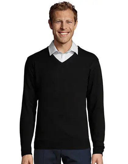 SOL'S Men's V Neck Sweater Galaxy