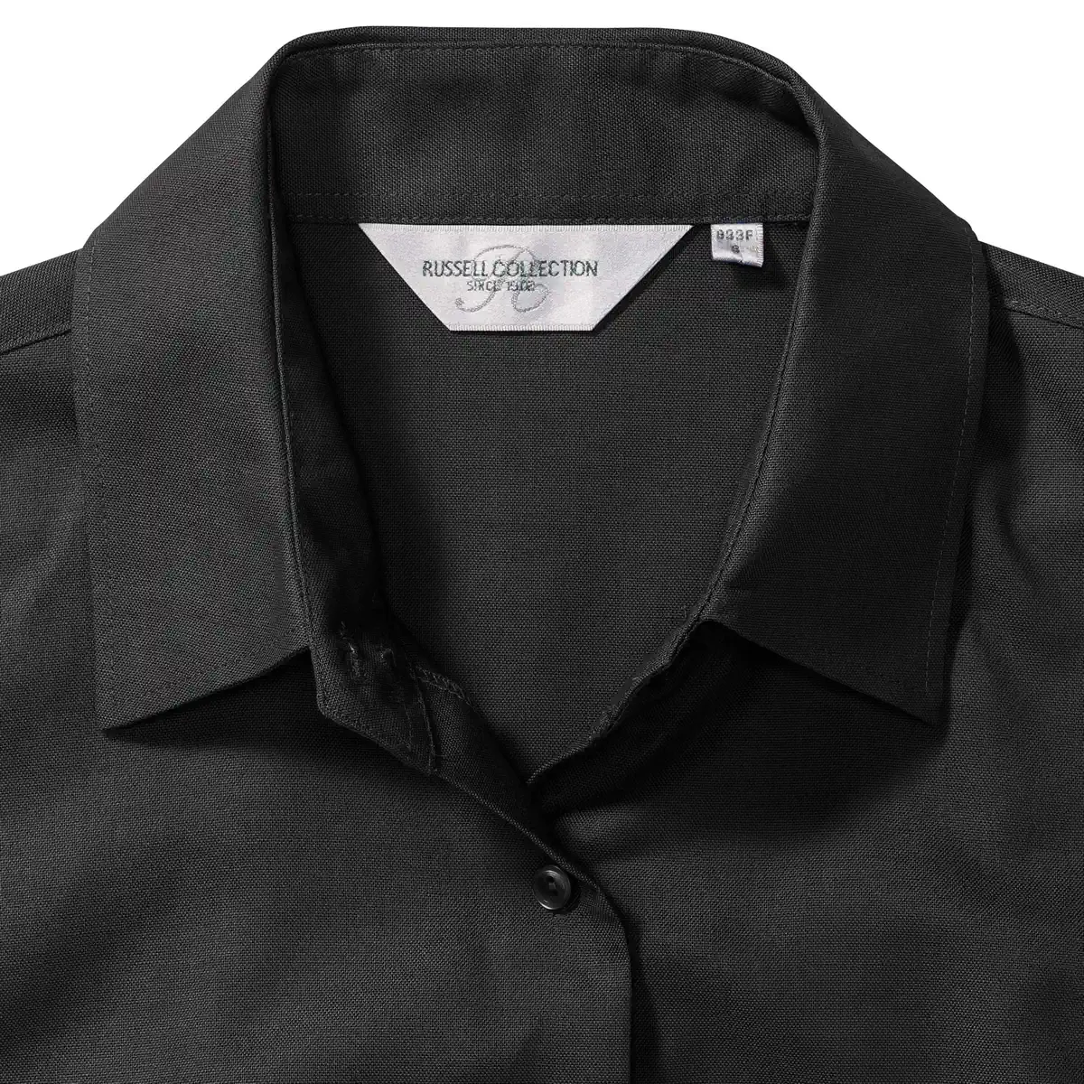 russell-r933f-ladies-short-sleeve-easy-care-oxford-shirt-black-detail-6 Russell Ladies Short Sleeve Easy Care Oxford Shirt