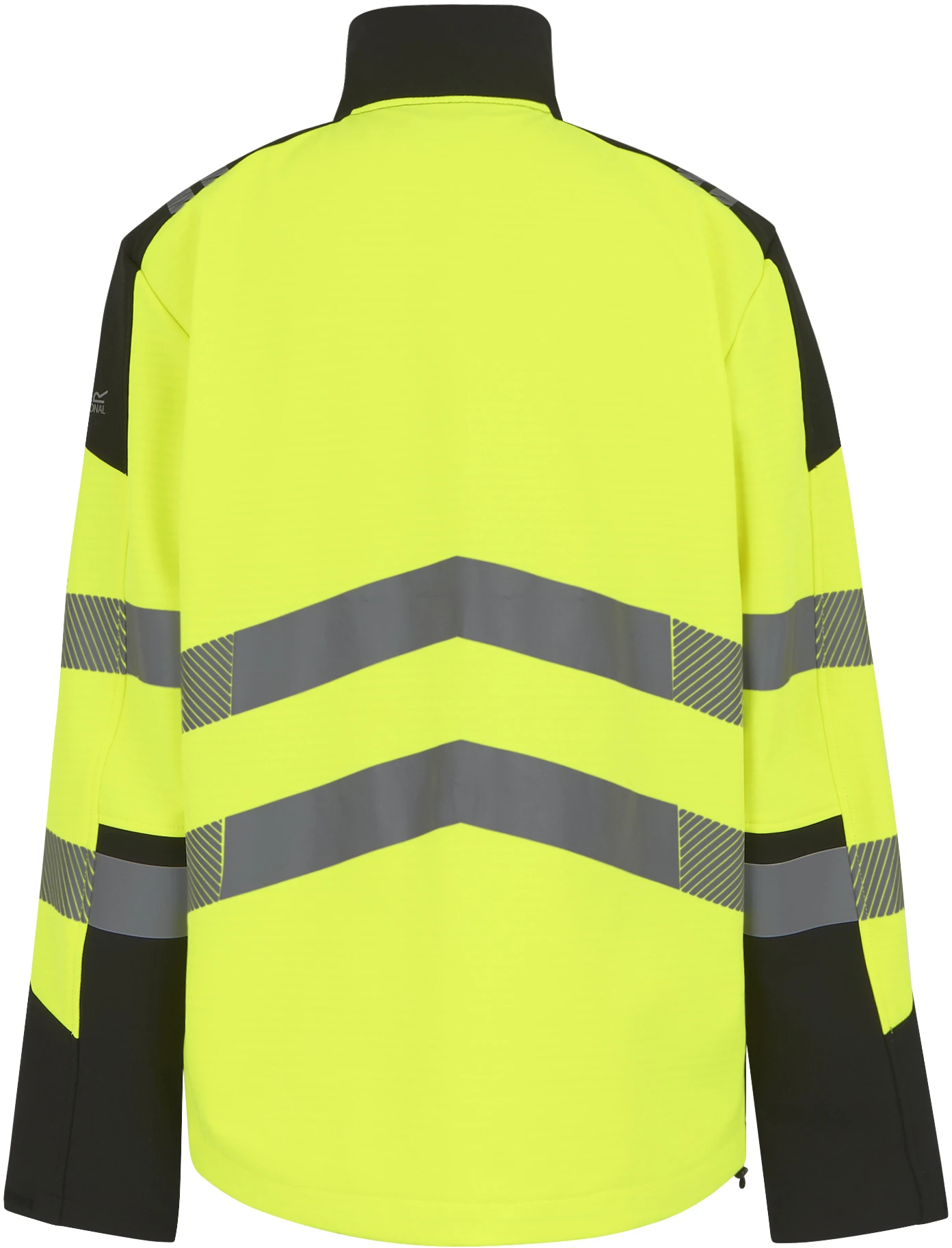 regatta-tra760-hi-vis-x-pro-3-layer-softshell-jacket-black-signalyellow-back-3 Regatta Hi-Vis X-Pro 3 Layer Softshell Jacket (Class 2)