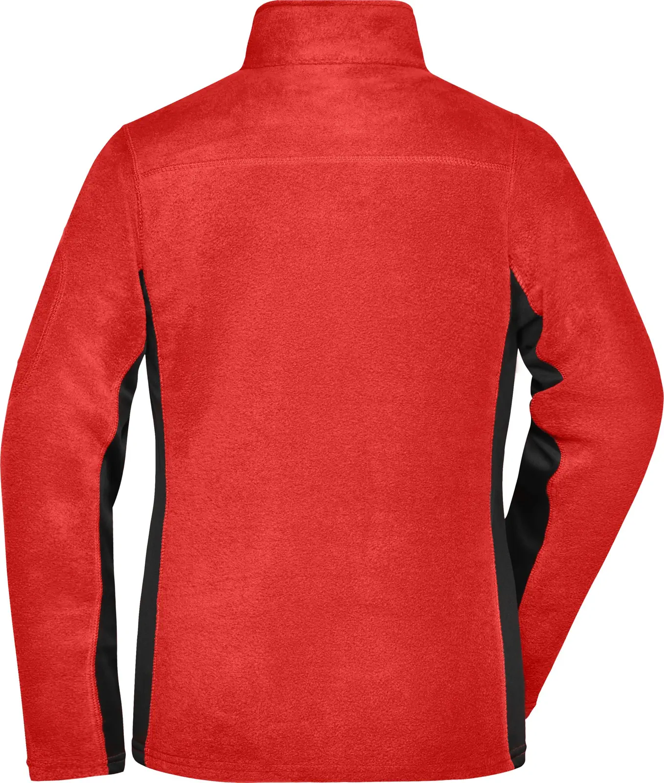 jn841-ladies-workwear-fleece-jacket-red-black-back-5 James & Nicholson Ladies Workwear Fleece Jacket -Strong-