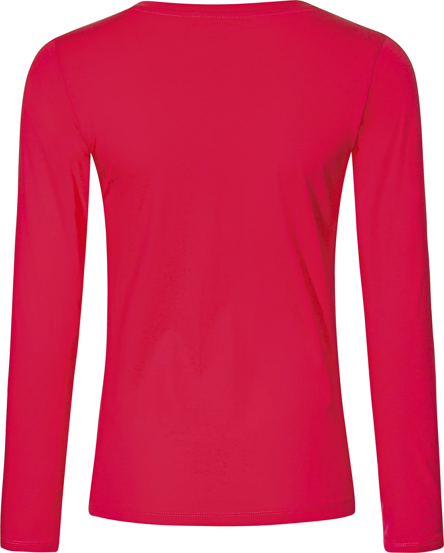 promodoro-1560-womens-v-neck-t-shirt-long-sleeve-brightrose-back-6 Promodoro Women´s V-Neck T-Shirt Long Sleeve