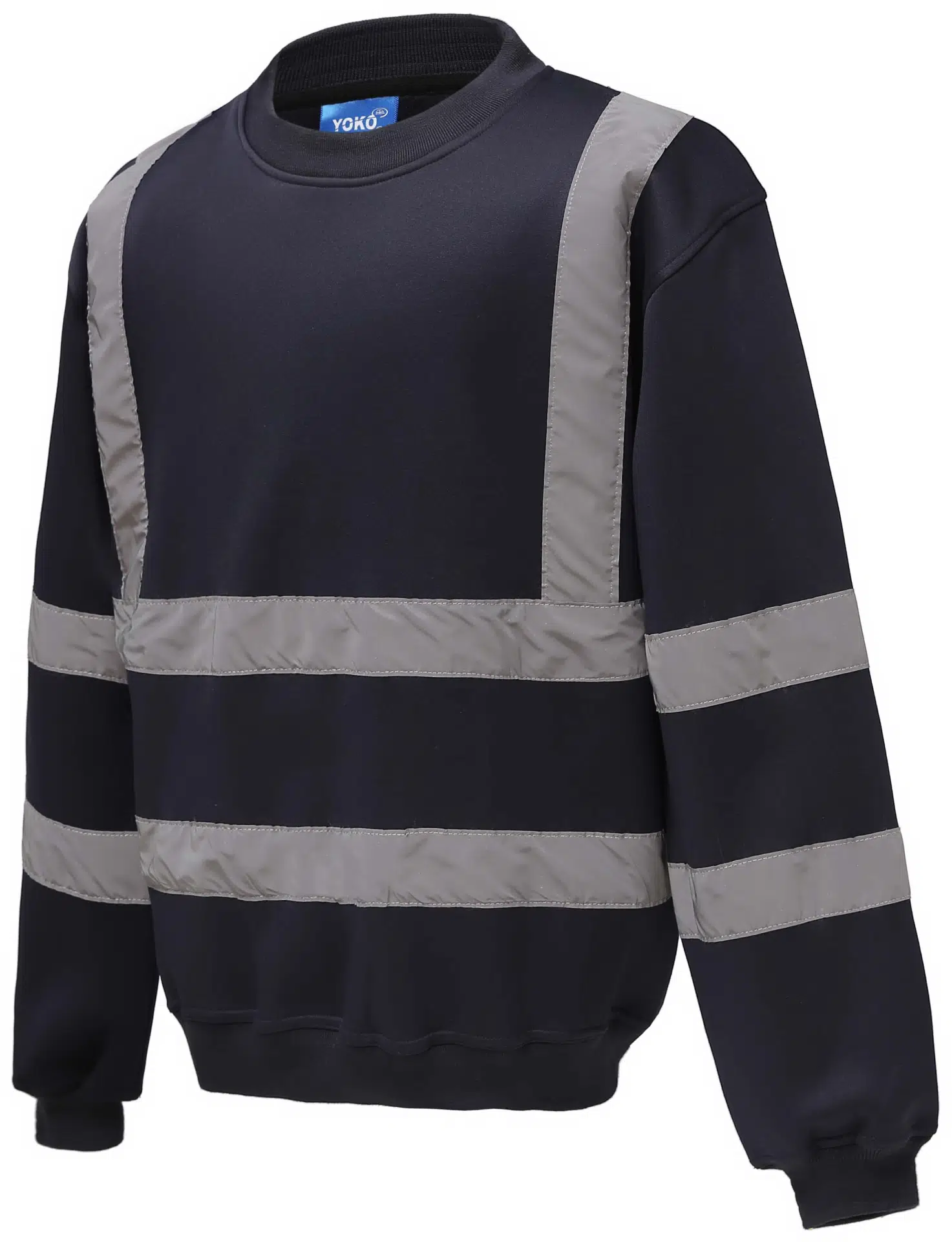 yoko-hvj510-hi-vis-sweatshirt-black-side-3 YOKO High Visibility Sweatshirt