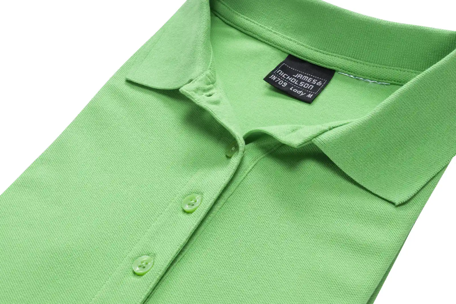jn709-ladies-elastic-poloshirt-pique-detail-7 James & Nicholson Ladies Elastic Polo Piqué