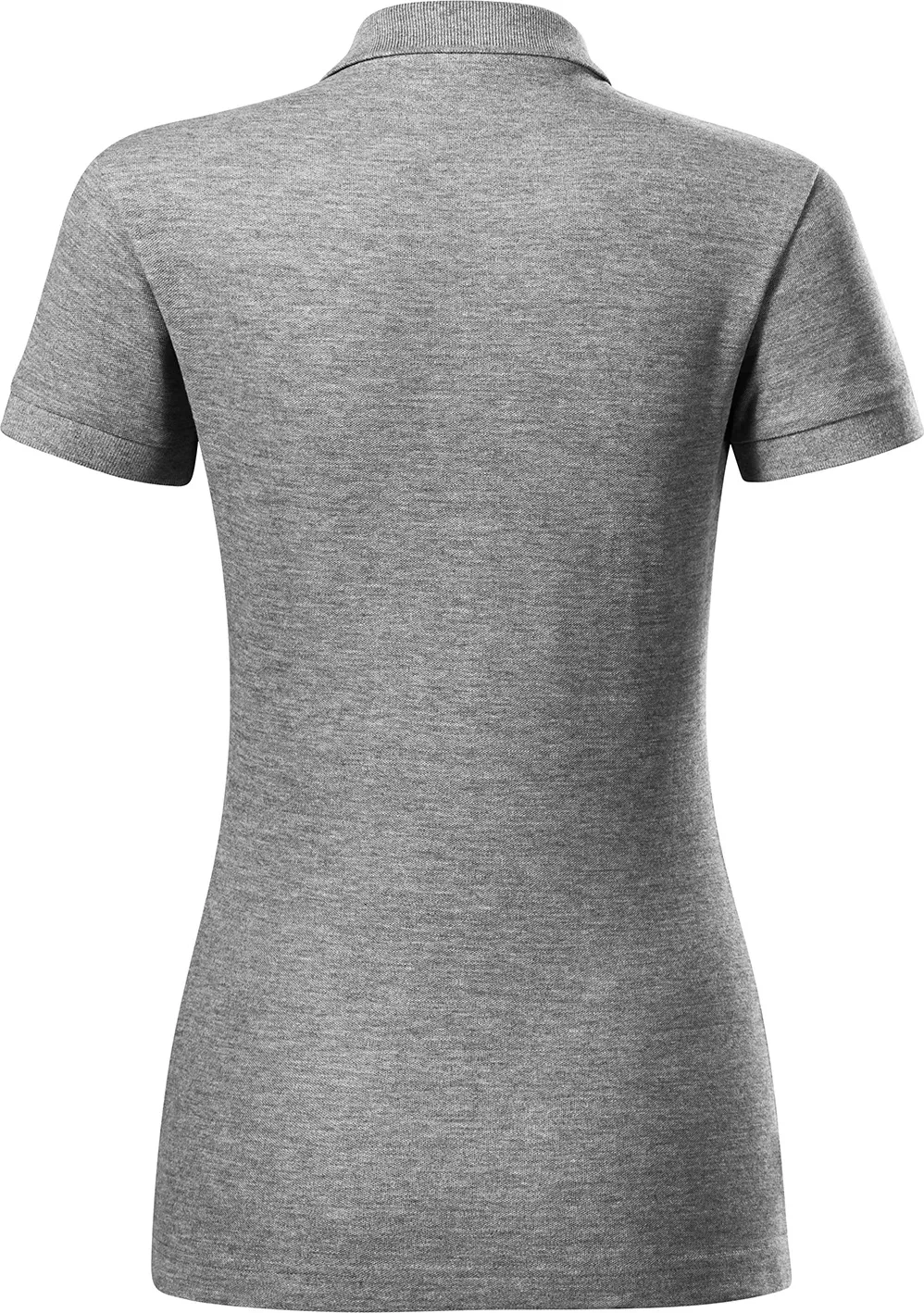 malfini-216-cotton-heavy-polohemd-damen-dunkelgrau-meliert-back-5 MALFINI Polohemd Damen Cotton Heavy 216