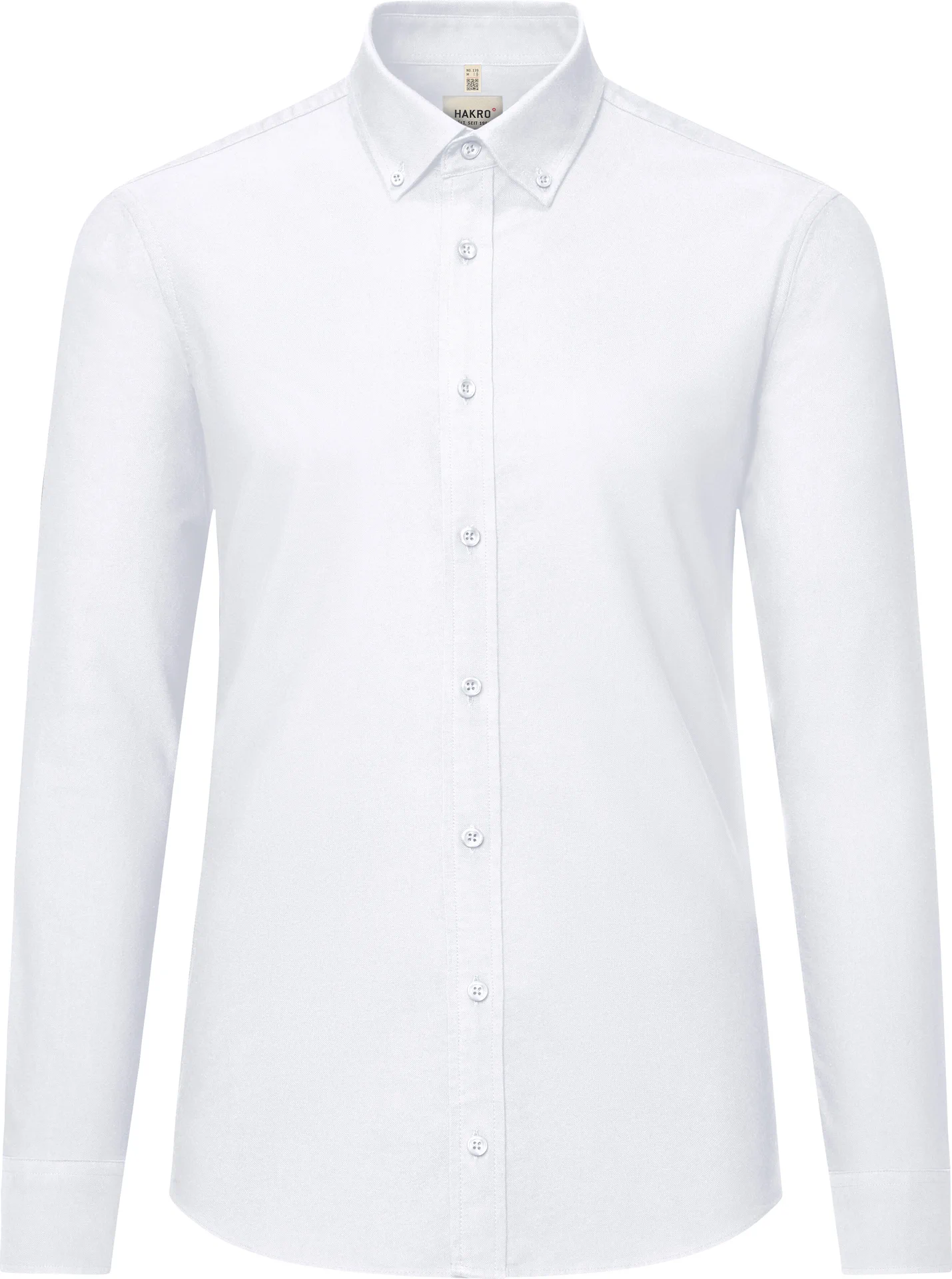 hakro-139-oxford-hemd-weiss-front-1 HAKRO Oxford Hemd 139