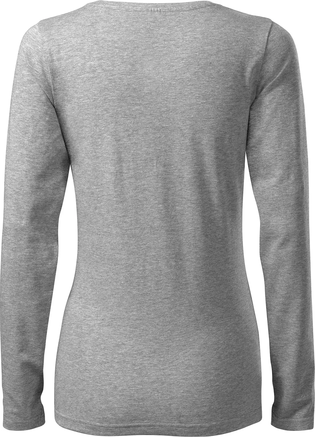 malfini-139-slim-t-shirt-damen-dunkelgrau-meliert-back-5 MALFINI T-Shirt Damen Slim 139