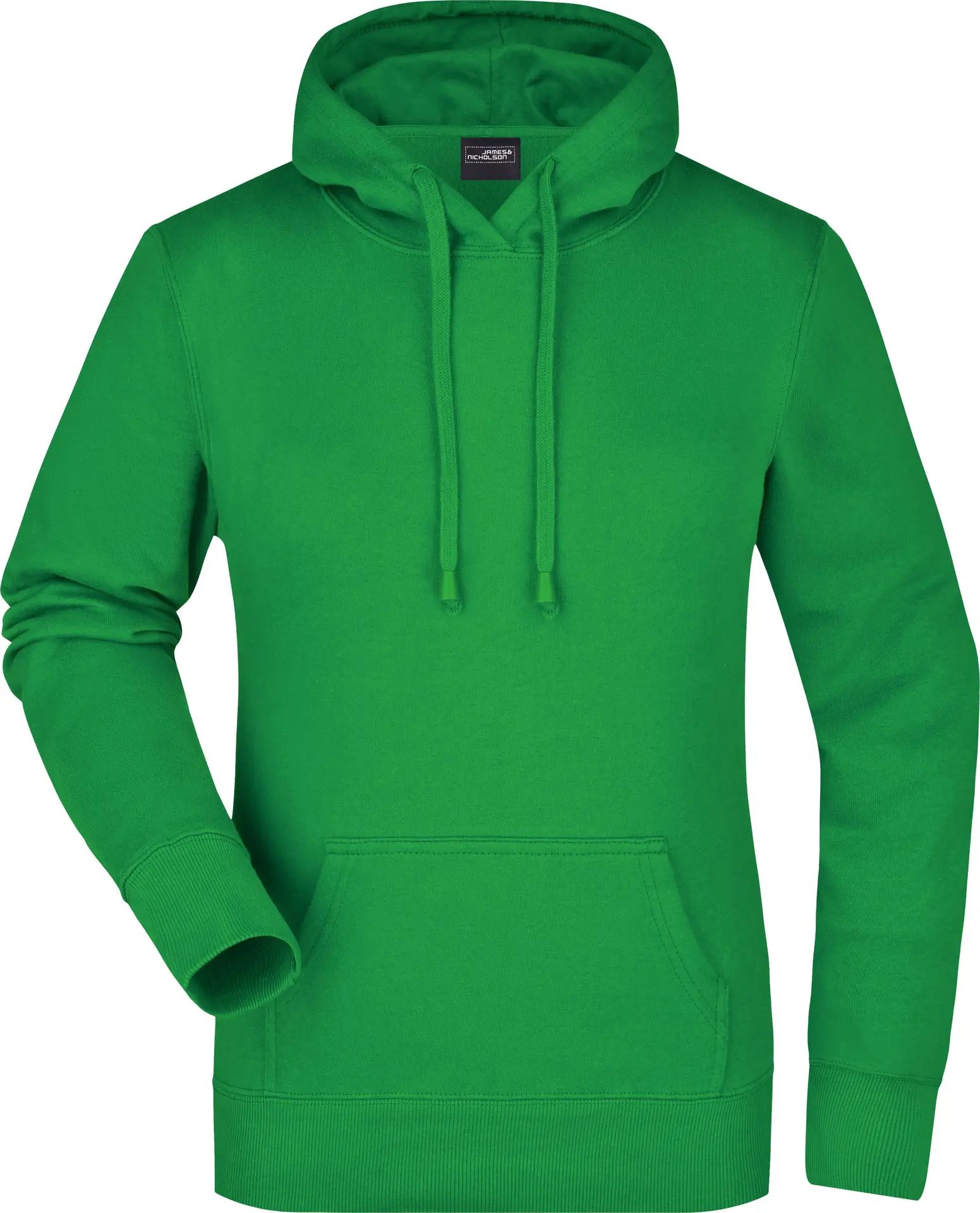 jn051-ladies-hooded-sweatshirt-ferngreen-front-3 James & Nicholson Ladies Hooded Sweat