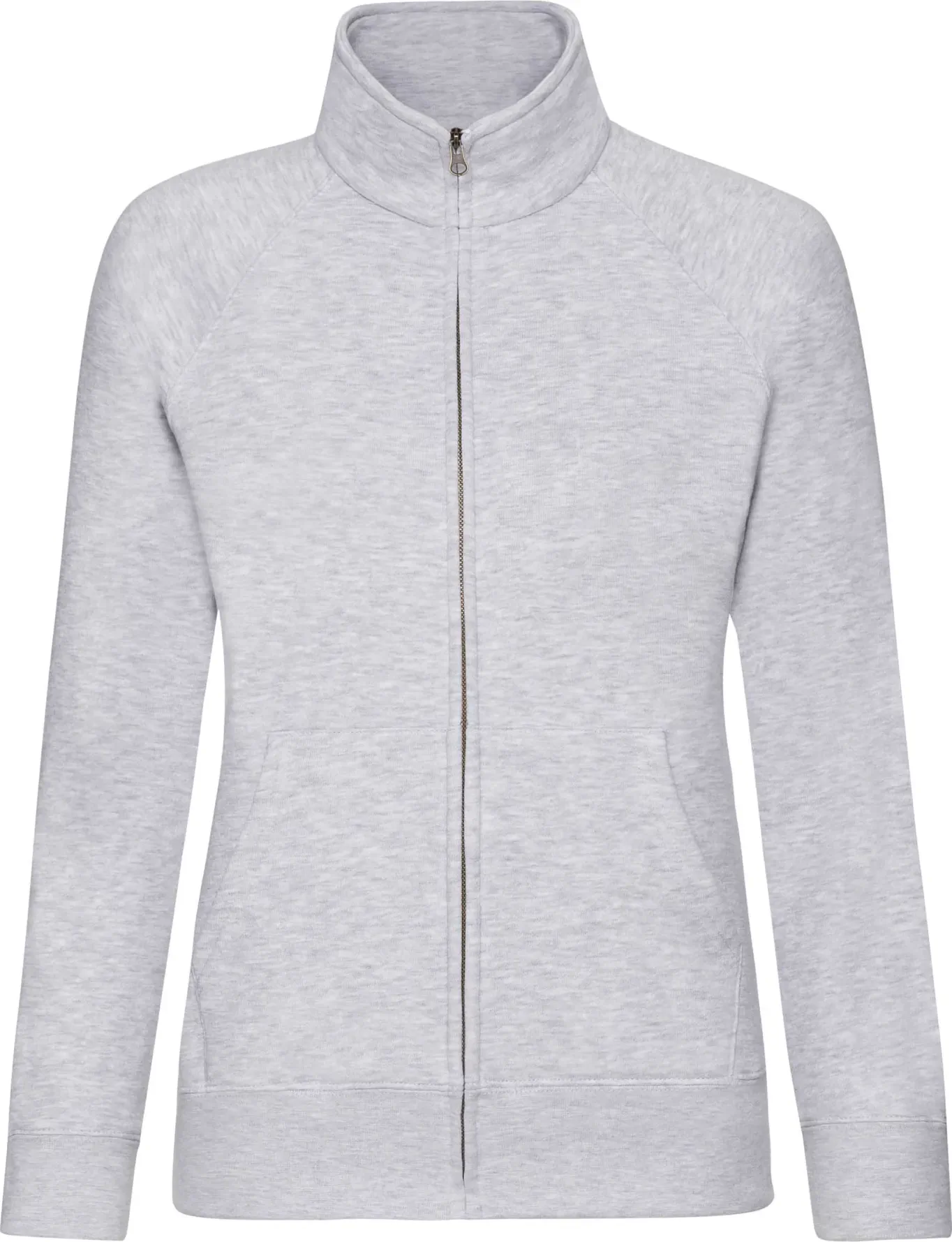 fruit-of-the-loom-62-116-0-ladies-premium-sweat-jacket-heathergrey-4 F.O.L. Ladies Premium Sweat Jacket