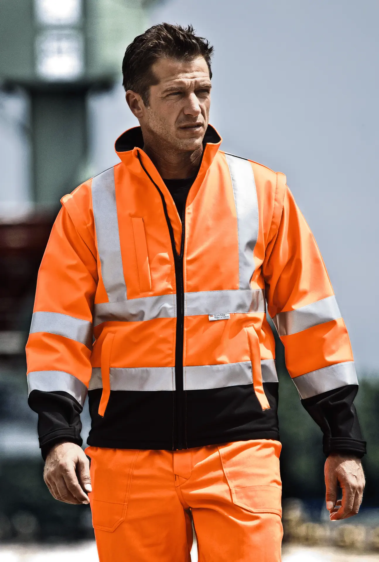 Elutex Warnschutz-Softshelljacke Flash orange