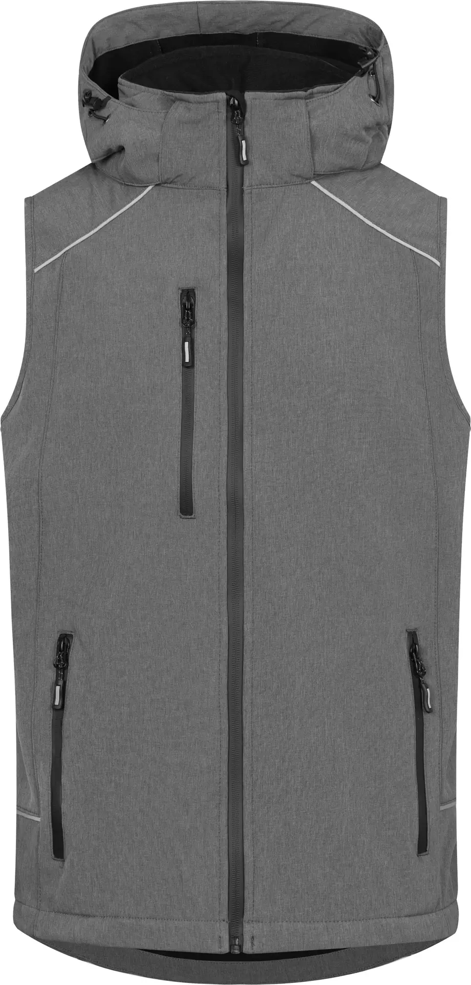 promodoro-7840-mens-softshell-vest-heathergrey-front-3 Promodoro Men´s Softshell Vest