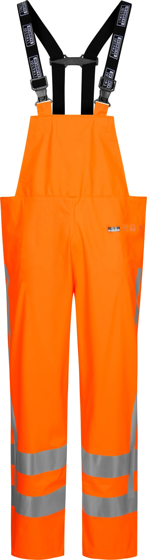 lyngsoe-fr-lr59-rws-flammhemmende-hi-vis-regenlatzhose-leuchtorange-front-1 Lyngsøe FR-LR59-RWS Flammhemmende Hi-Vis Regenlatzhose