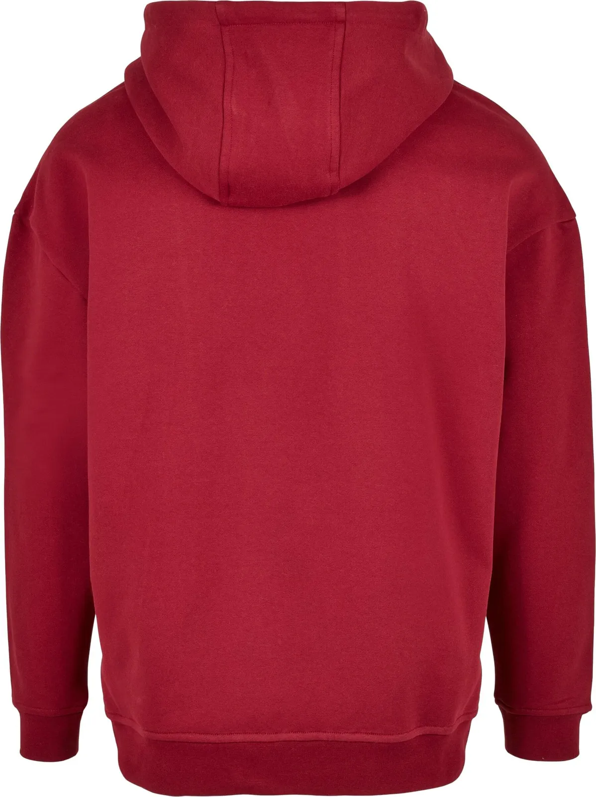 BYB-BB006-basic-oversize-hoody-burgundy-back-7 Build Your Brand Basic Oversize Hoody