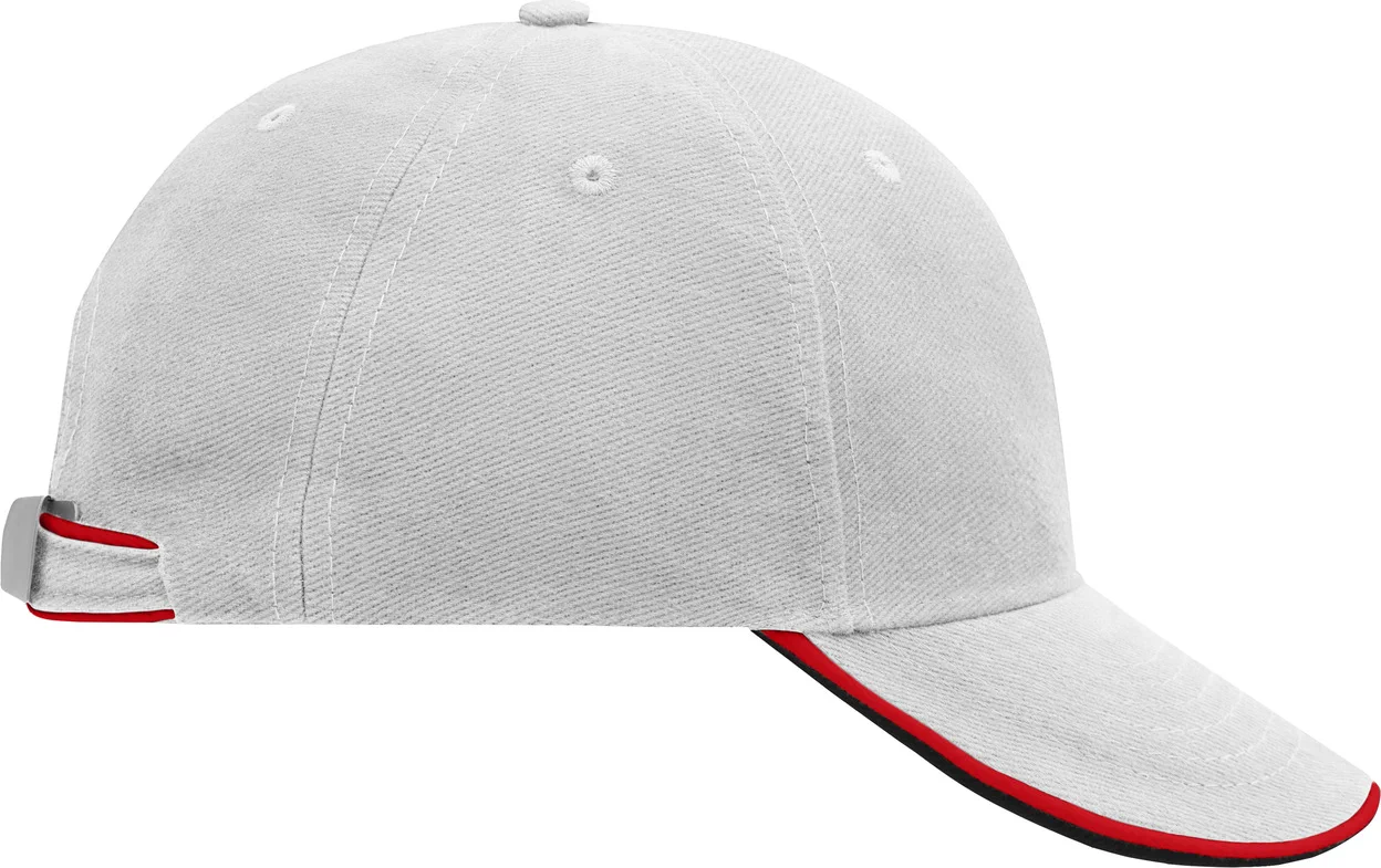 daiber-mb6197-6-panel-double-sandwich-cap-lightgrey-red-black-right-6 daiber 6-Panel Double Sandwich Cap
