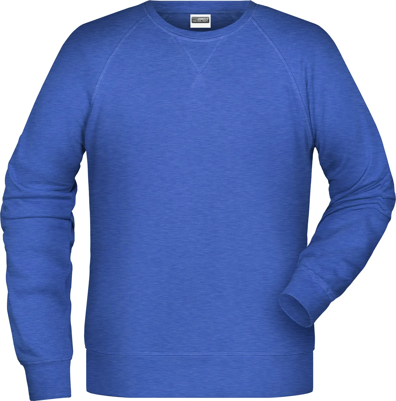 JN8022-mens-sweatshirt-royalheather-front-3 James & Nicholson Men`s Sweat