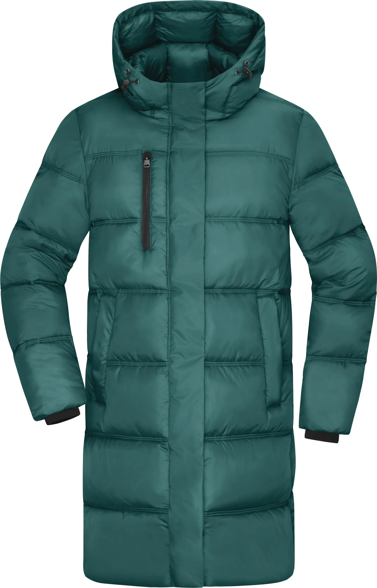 jn1367-ladies-winter-short-coat-smokygreen-front-3 James & Nicholson Ladies Winter Short Coat