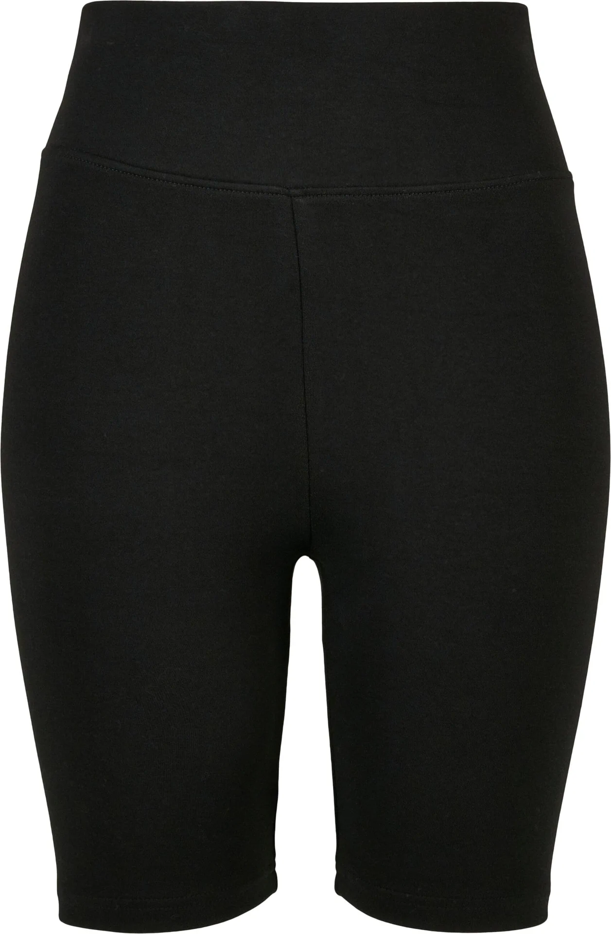 BYB-BY184-ladies-high-waist-cycle-shorts-black-front-4 Build Your Brand Ladies High Waist Cycle Shorts