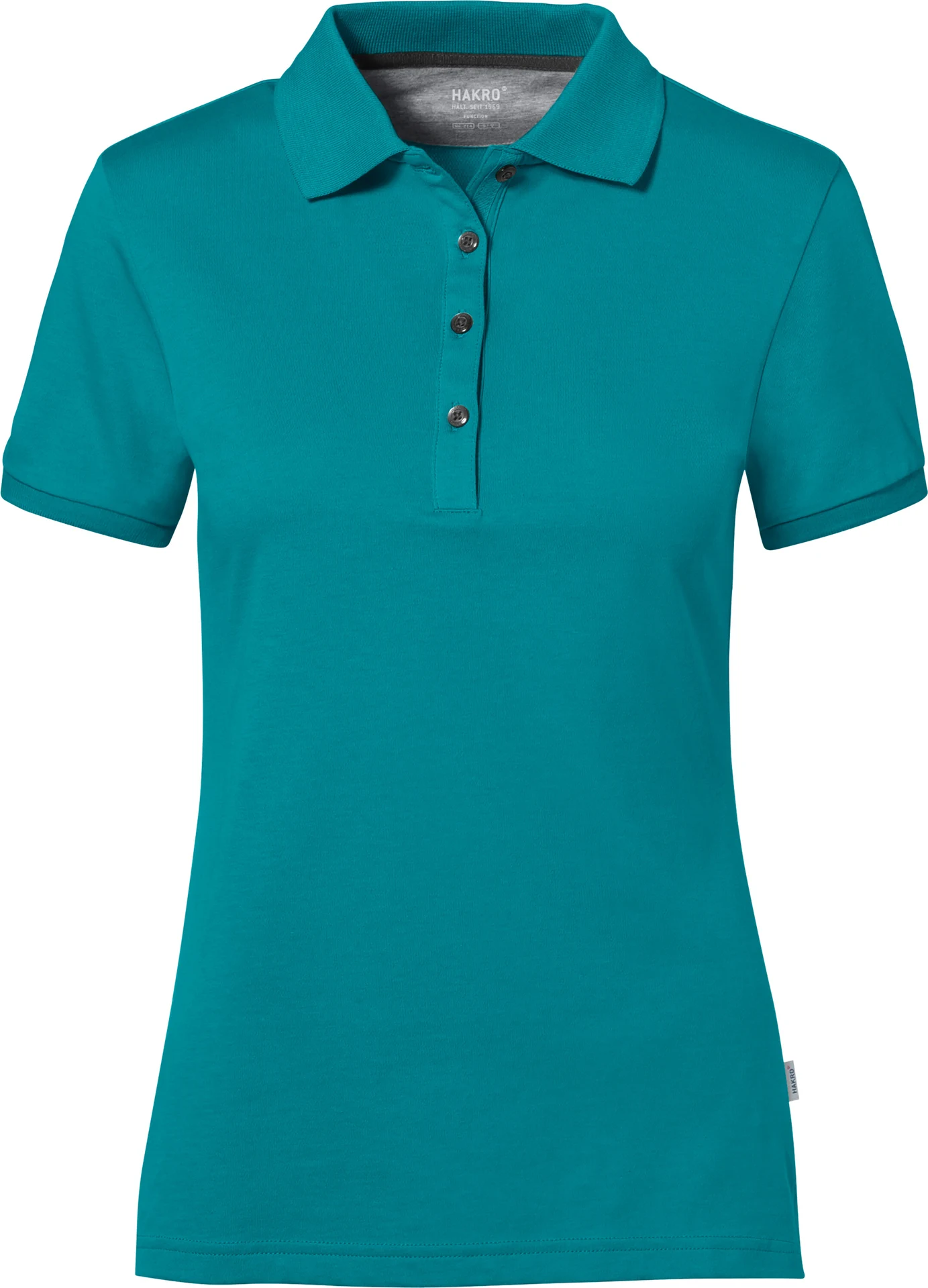 hakro-214-cotton-tec-damen-poloshirt-smaragd-front-1 HAKRO Women-Poloshirt 214 Cotton-Tec