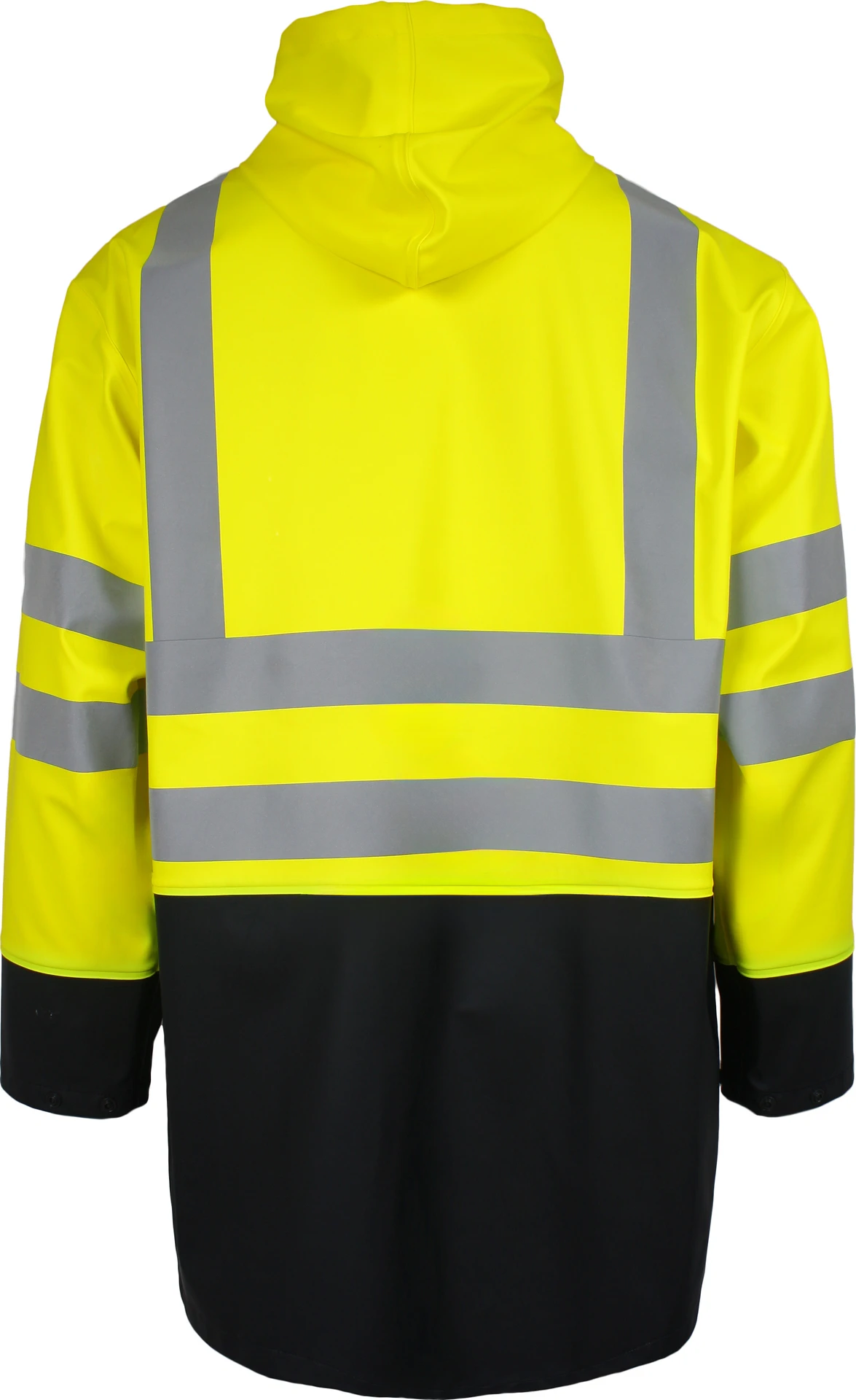 lyngsoe-fr-lr6055-flammhemmende-hi-vis-regenjacke-leuchtgelb-navy-2 Lyngsøe FR-LR6055 Flammhemmende Hi-Vis Regenjacke