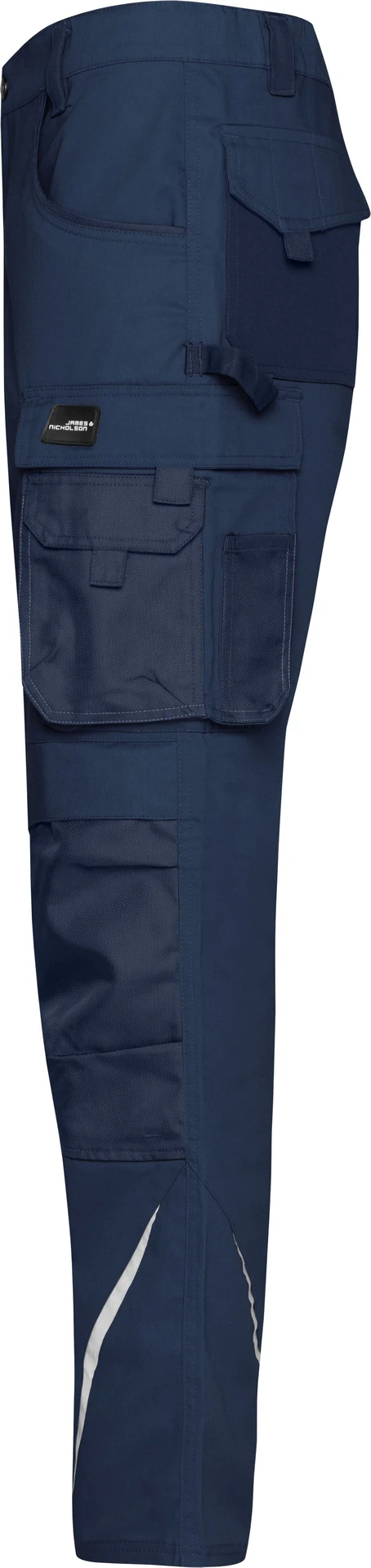 jn832-workwear-pants-navy-navy-left-4 James & Nicholson Workwear Arbeitshose Strong