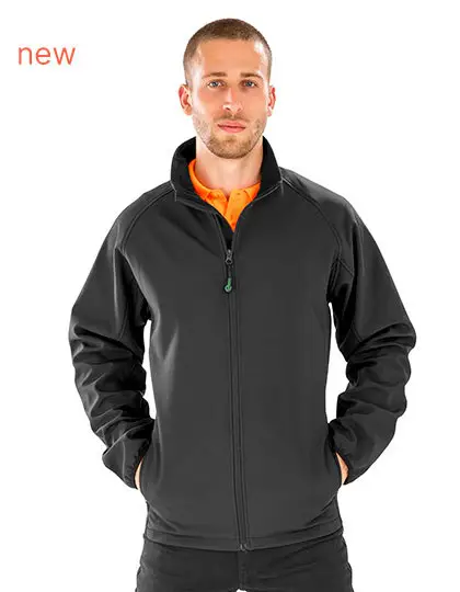 Result Mens Recycled 2-Layer Printable Softshell Jacket