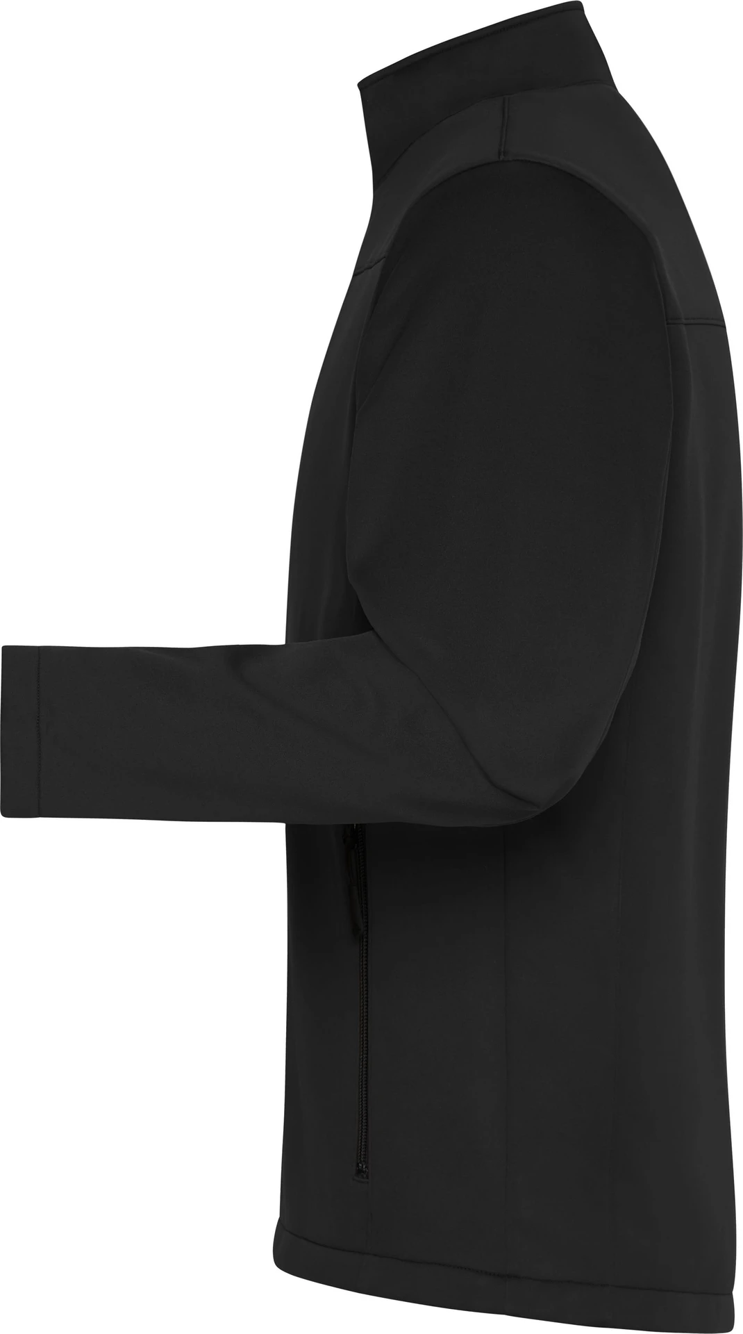 jn1172-mens-softshell-jacket-black-left-4 James & Nicholson Men's Softshell Jacket